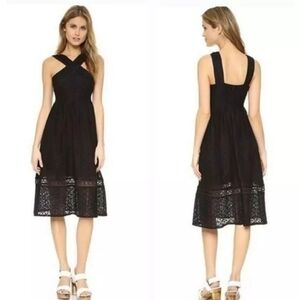 J.O.A Black Eyelet Dress